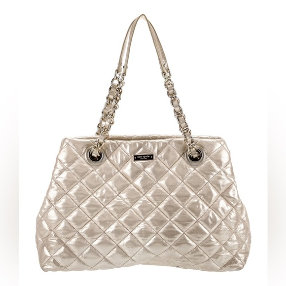 kate spade Handbags - Kate Spade Quilted Metallic Bag